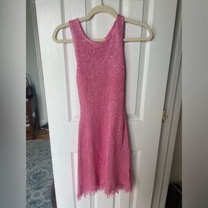 Asta resort The Natalia Mini Dress - Pink. Size M